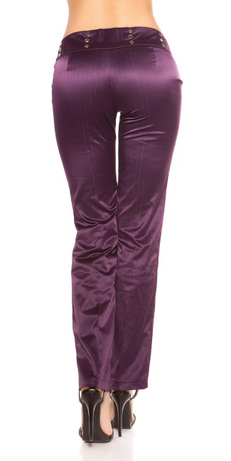Hose with sequins and glitter Purple